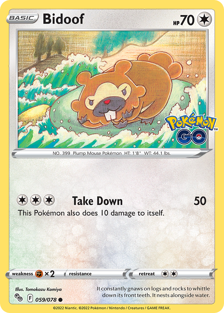 Bidoof 59 / 78