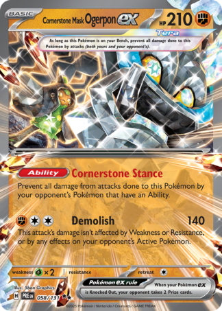 Cornerstone Mask Ogerpon ex 58 / 131