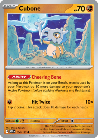 Cubone 104 / 165