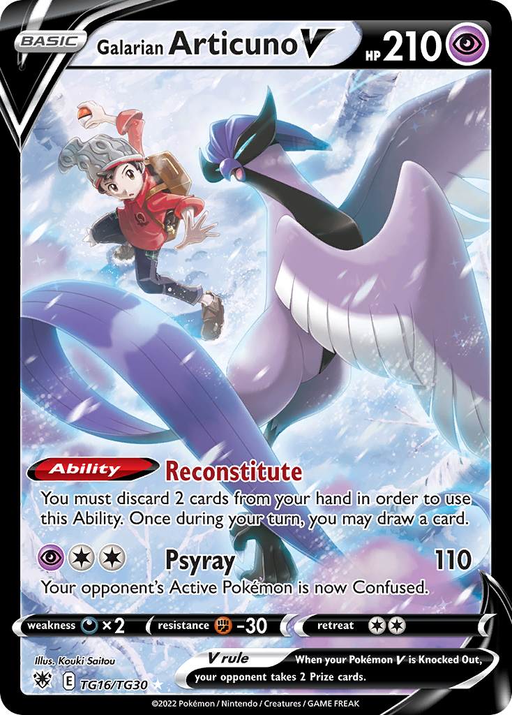 Galarian Articuno V TG16 / 189
