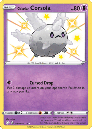 Galarian Corsola SV049 / 72