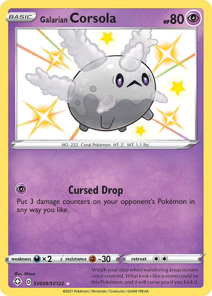 Galarian Corsola SV049 / 72