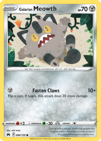 Galarian Meowth 84 / 159