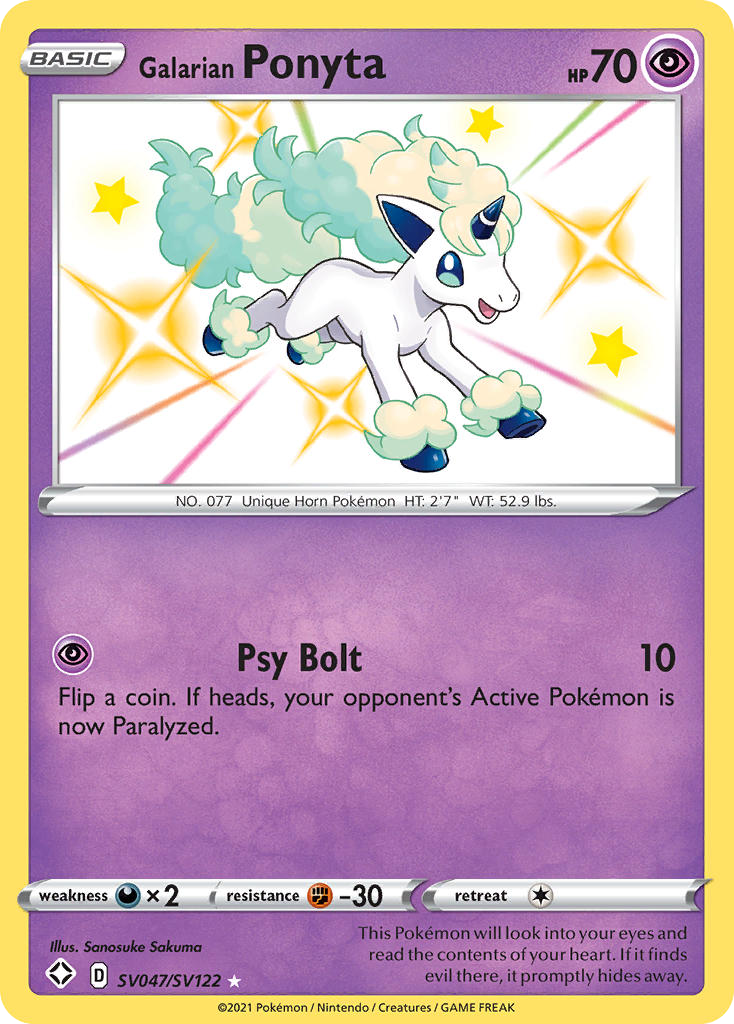 Galarian Ponyta SV047 / 72