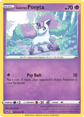 Galarian Ponyta 81 / 202
