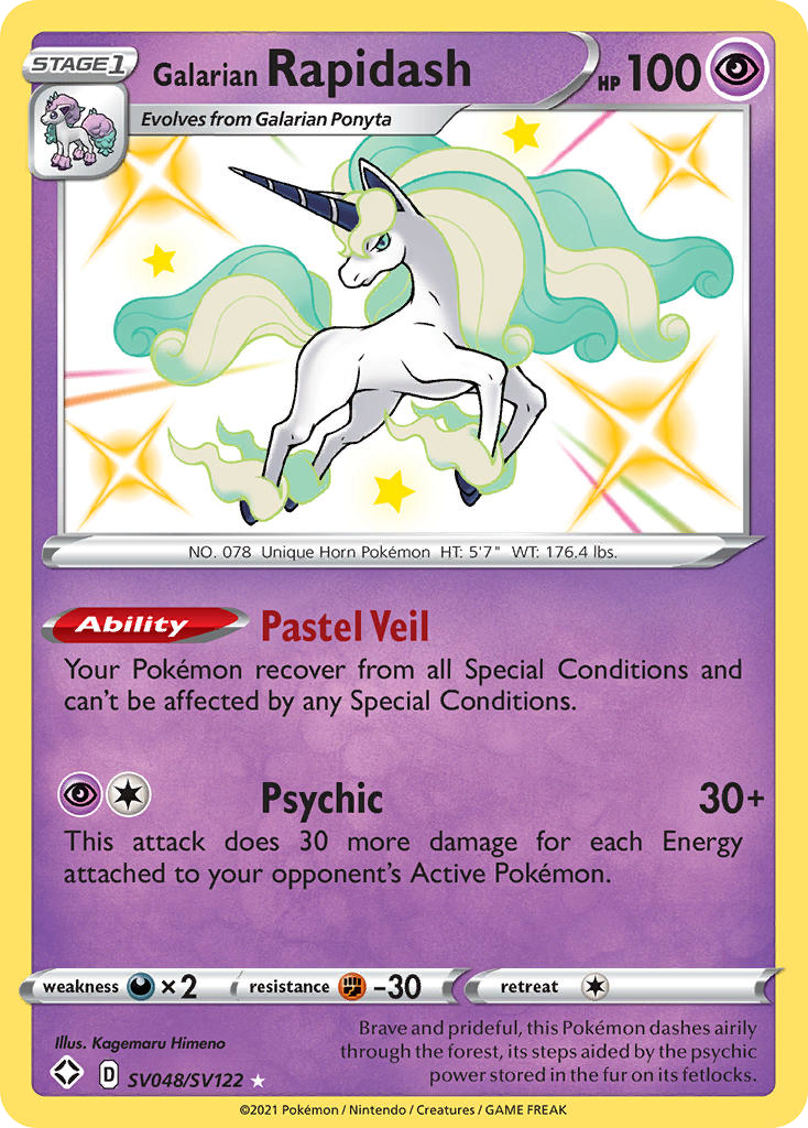 Galarian Rapidash SV048 / 72