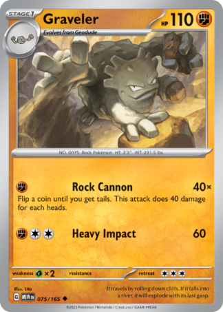 Graveler 75 / 165