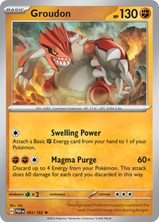 Groudon 93 / 182