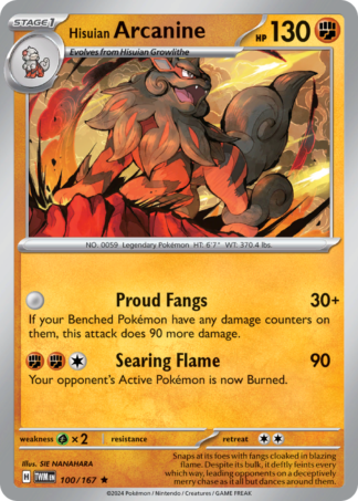 Hisuian Arcanine 100 / 167