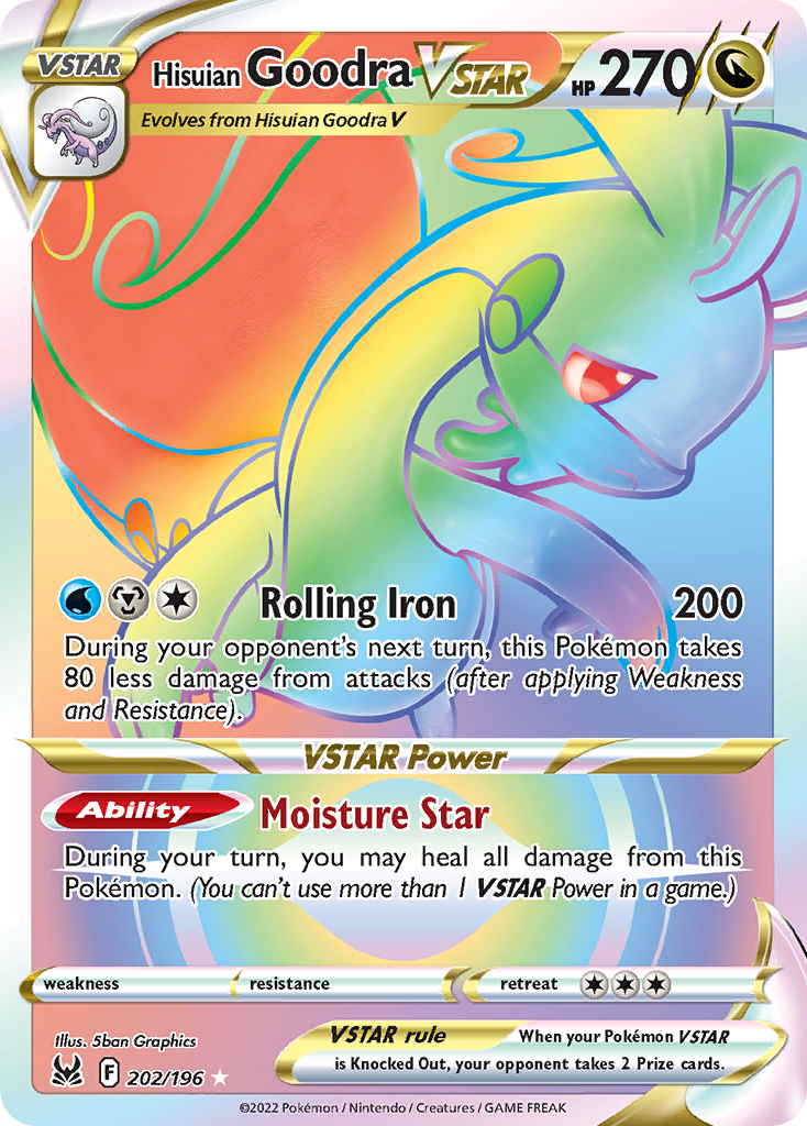 Hisuian Goodra VSTAR 202 / 196