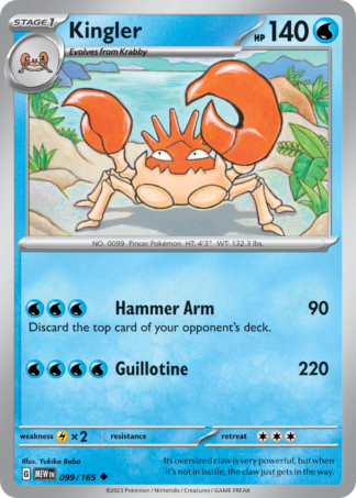 Kingler 99 / 165