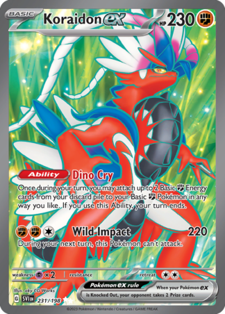 Koraidon ex 231 / 198