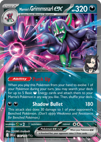 Marnie’s Grimmsnarl ex 136 / 182