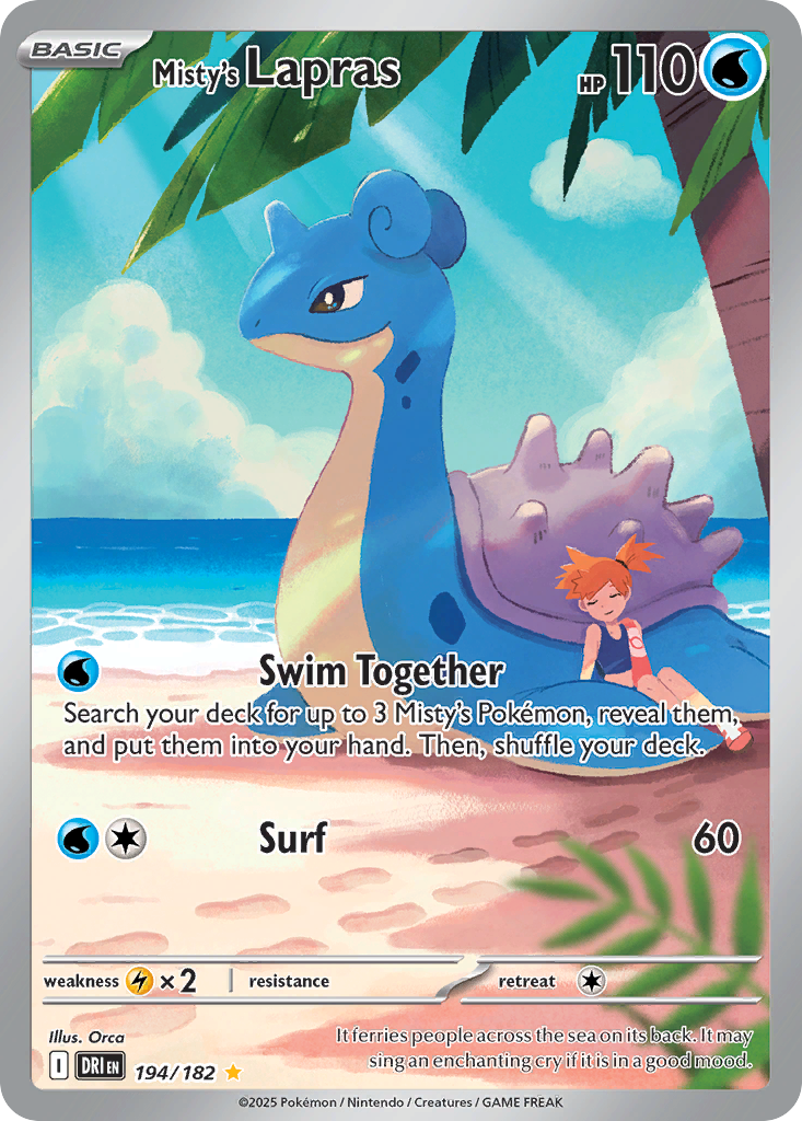 Misty's Lapras 194 / 182