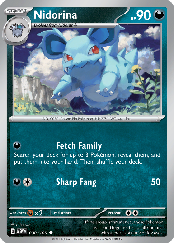 Nidorina 30 / 165