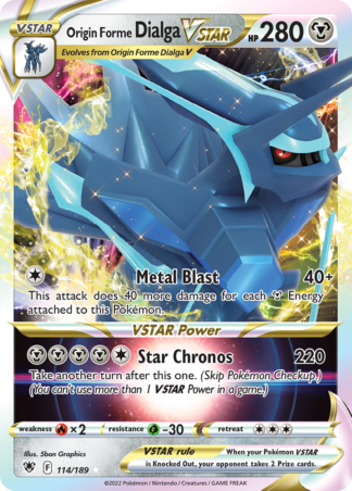 Origin Forme Dialga VSTAR 114 / 189