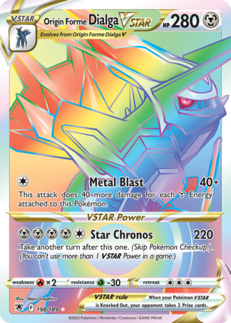 Origin Forme Dialga VSTAR 198 / 189