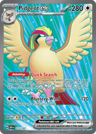 Pidgeot ex 217 / 197
