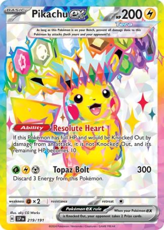 Pikachu ex 219 / 191