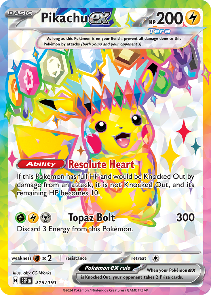 Pikachu ex 219 / 191