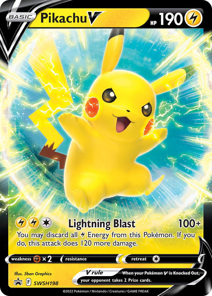 Pikachu V SWSH 198