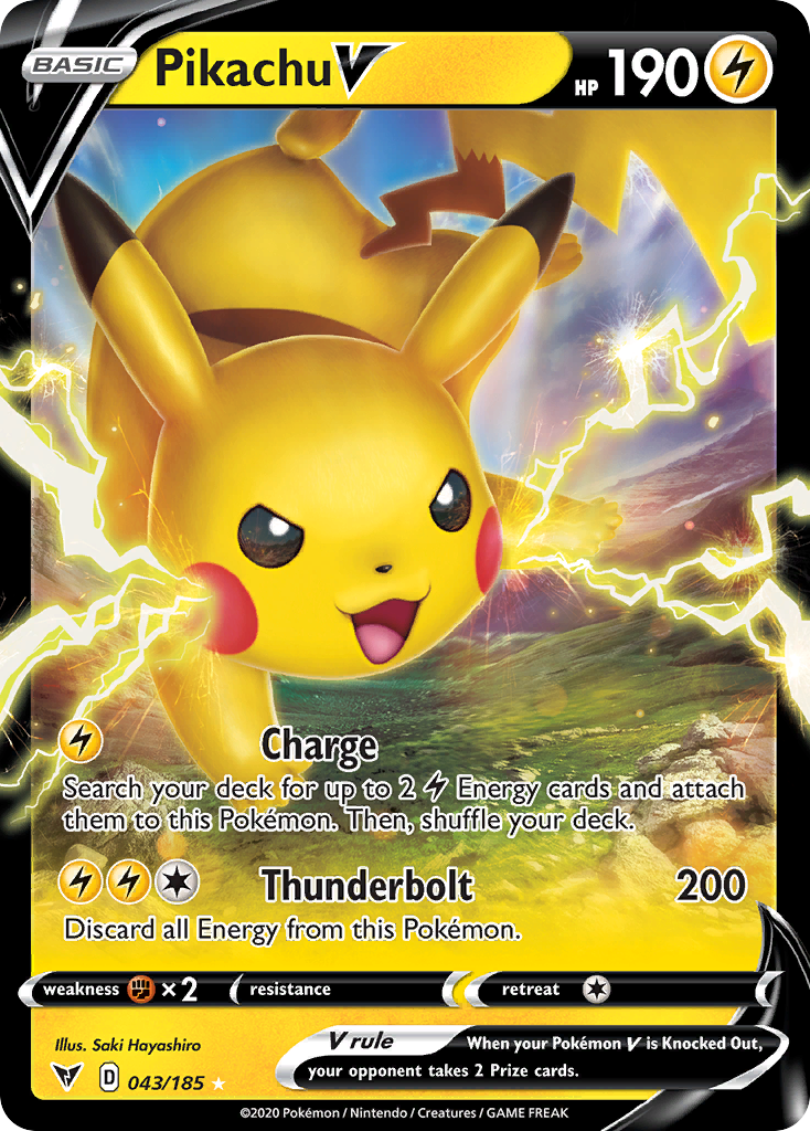 Pikachu V 43 / 185