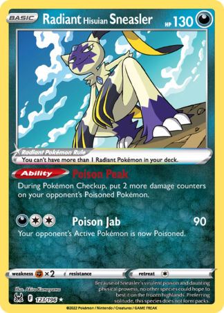Radiant Hisuian Sneasler 123 / 196
