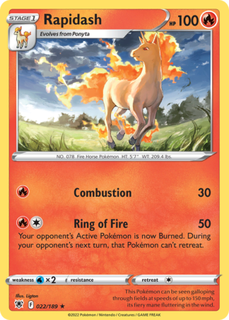Rapidash 22 / 189