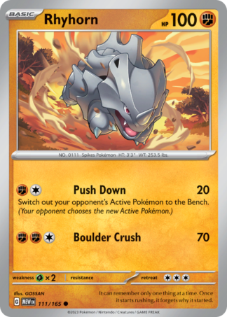 Rhyhorn 111 / 165