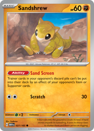 Sandshrew 27 / 165