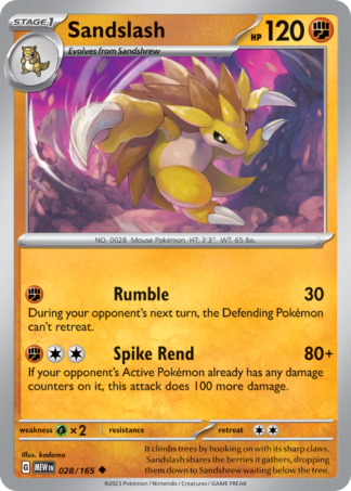 Sandslash 28 / 165