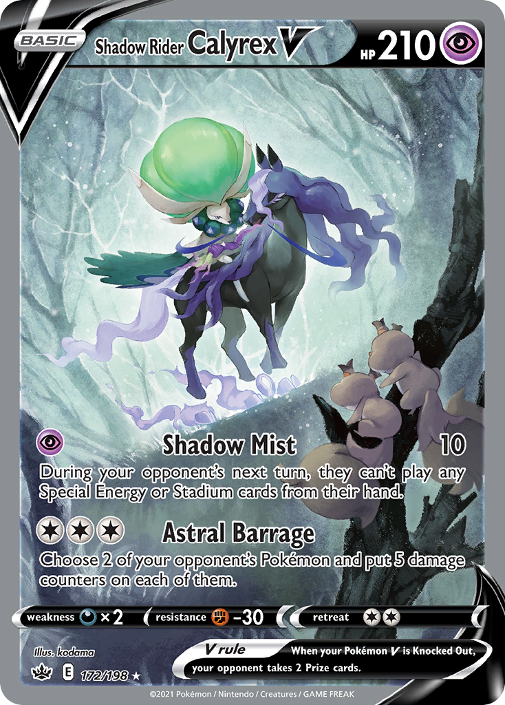 Shadow Rider Calyrex V 172 / 198