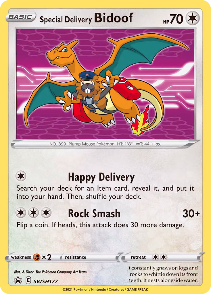 Special Delivery Bidoof SWSH177 / 307