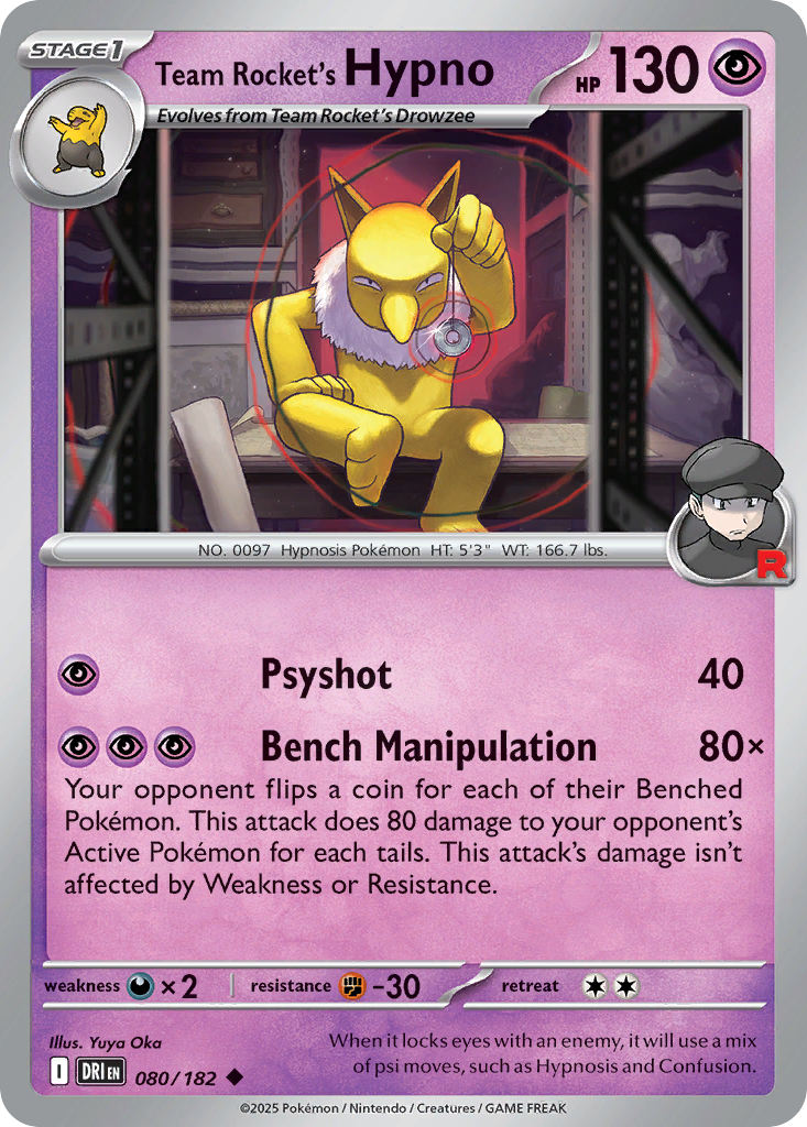 Team Rocket’s Hypno 80 / 182