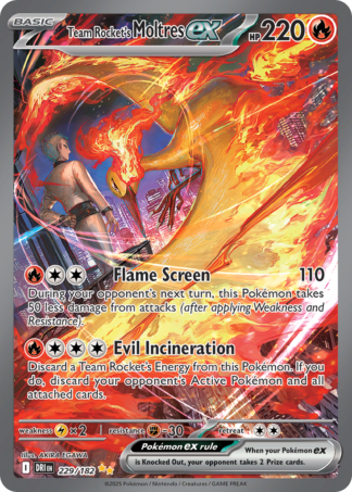 Team Rocket's Moltres ex 229 / 182