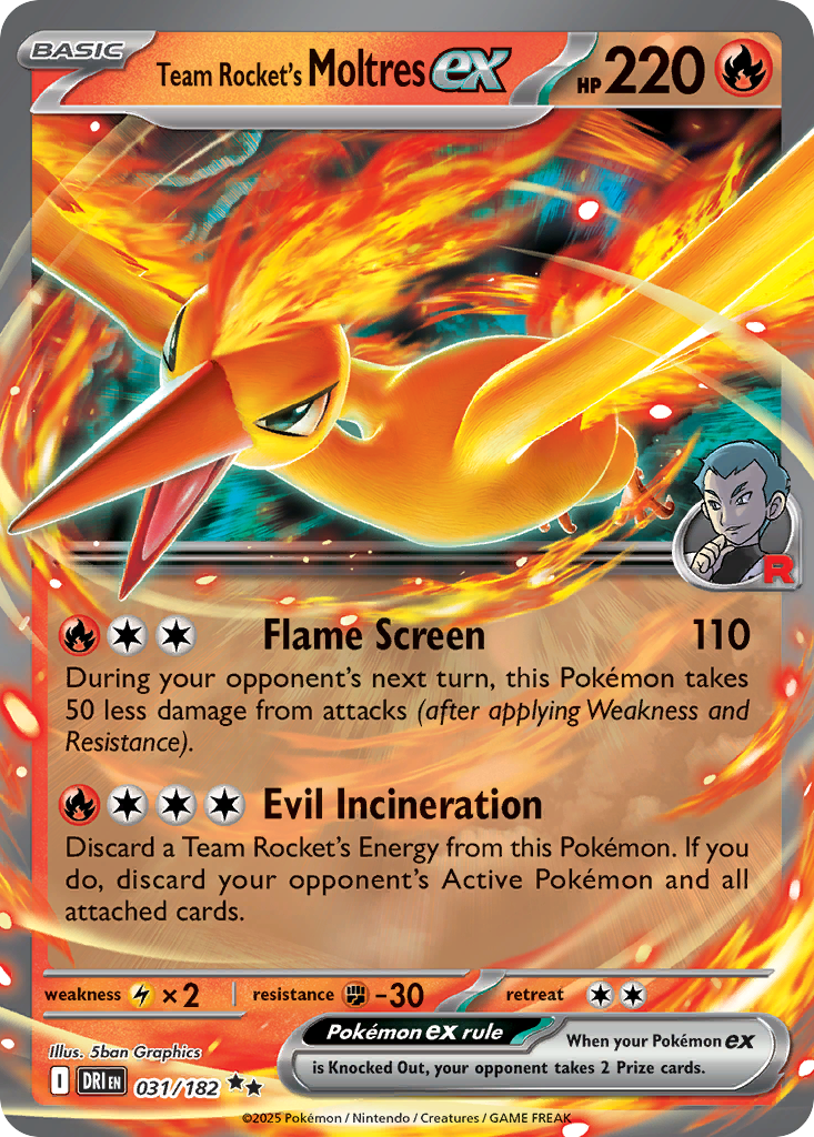 Team Rocket’s Moltres ex 31 / 182