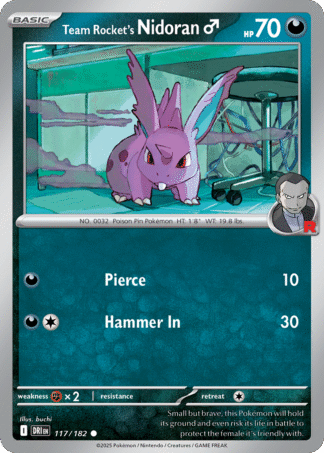Team Rocket’s Nidoran♂ 117 / 182