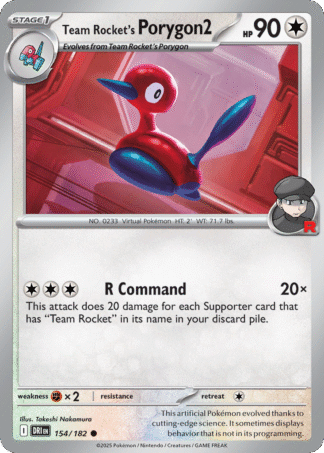 Team Rocket’s Porygon2 154 / 182