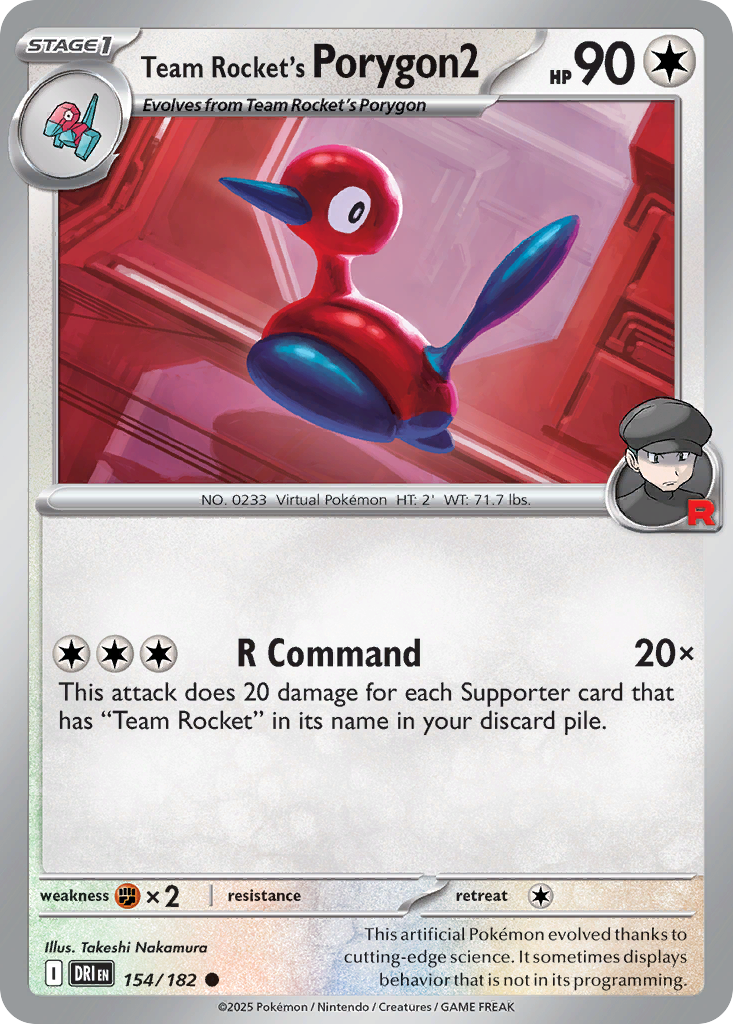 Team Rocket’s Porygon2 154 / 182