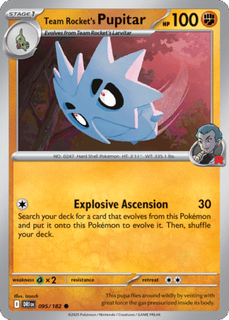 Team Rocket’s Pupitar 95 / 182