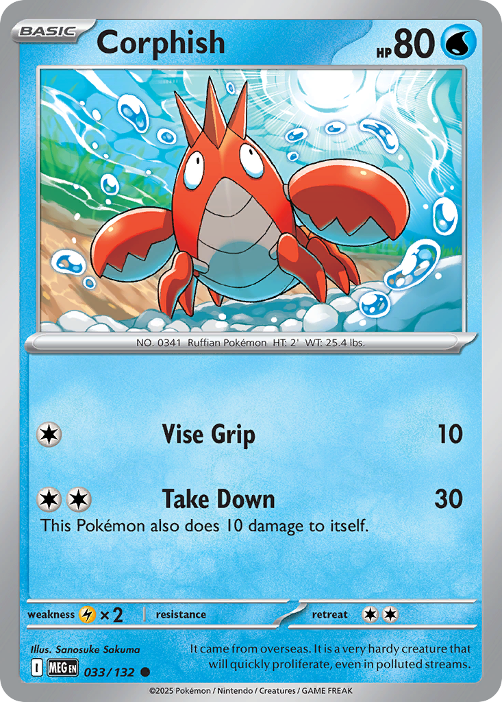 Corphish 33 / 132