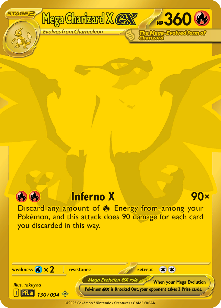 Mega Charizard X ex 130 / 94