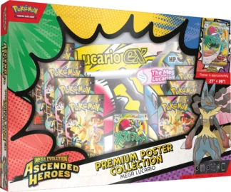 Ascended Heroes: Mega Lucario Premium Poster Collection *FORUDBESTILLING*