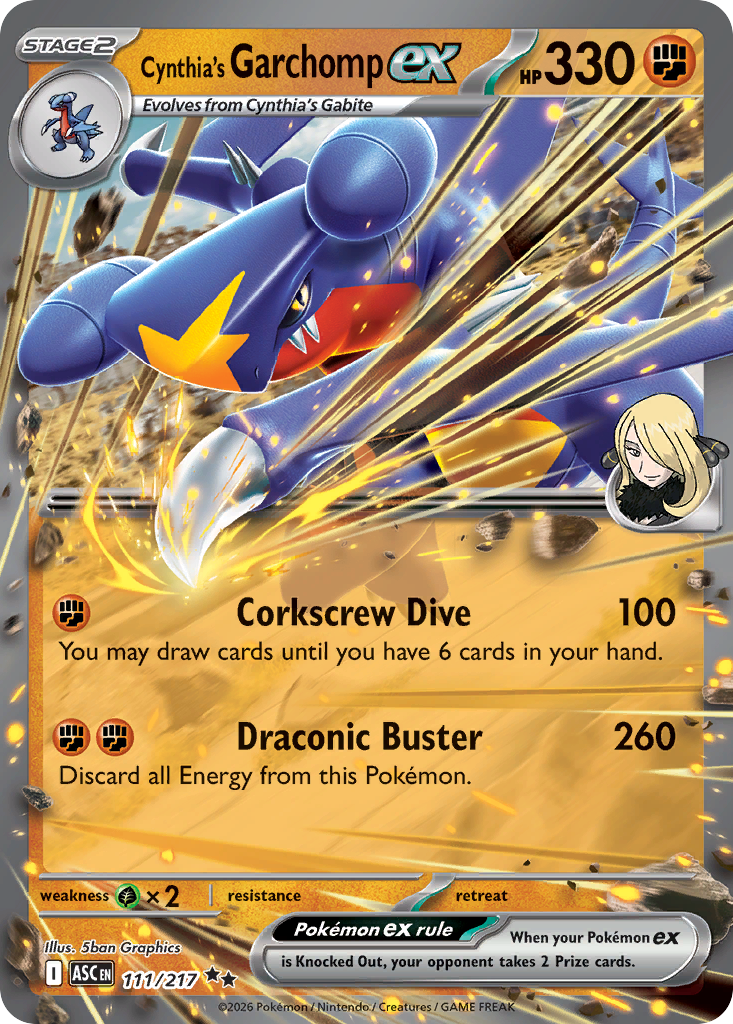 Cynthia's Garchomp ex 111 / 217