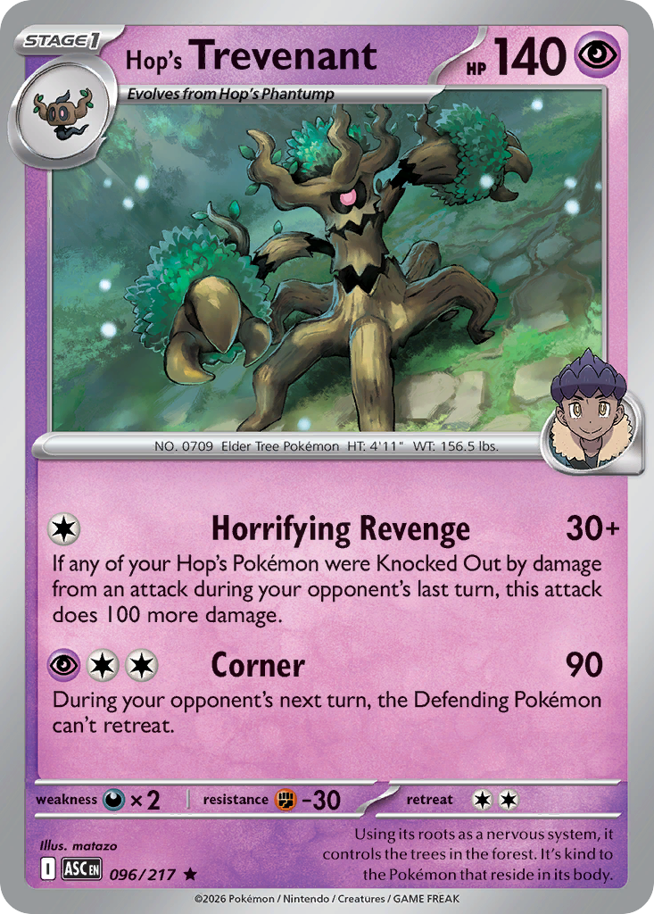 Hop's Trevenant 96 / 217
