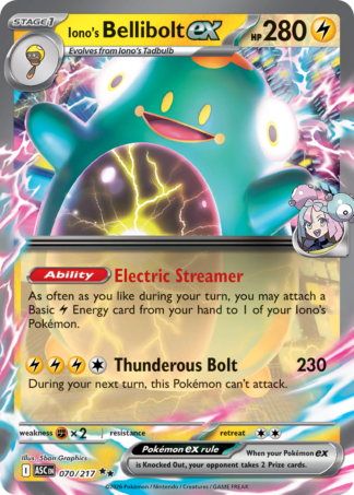 Iono's Bellibolt ex 70 / 217