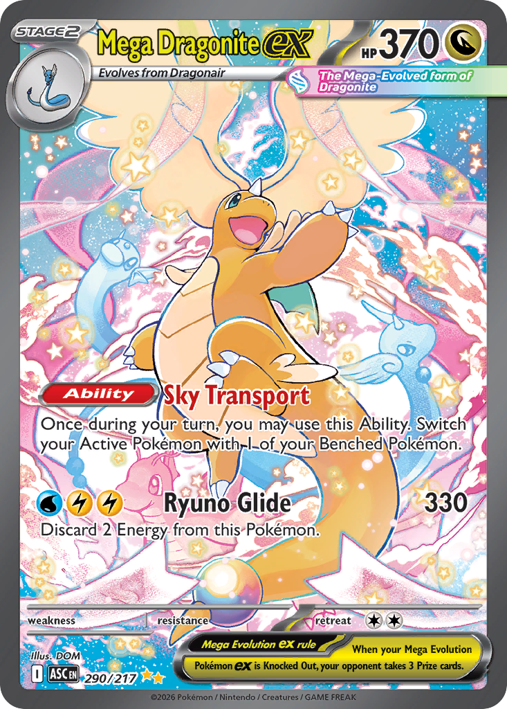 Mega Dragonite ex 290 / 217