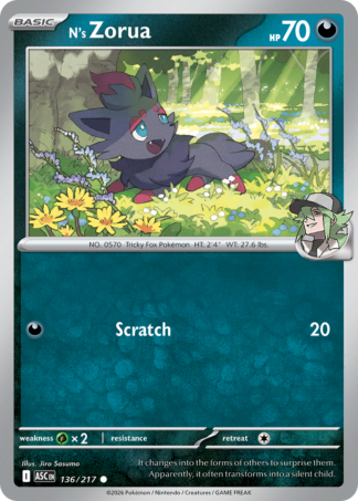 N's Zorua 136 / 217