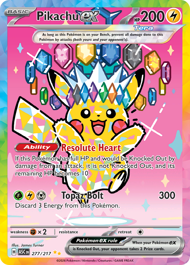 Pikachu ex 277 / 217