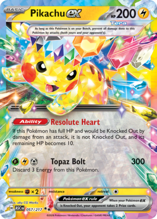 Pikachu ex 57 / 217